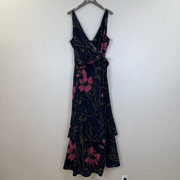 Slate & Willow Floral Wrap Gown - Picture 5 of 12